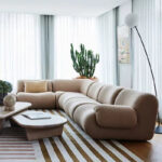 Luxury Compressed Foam Vacuum Sealed Packaging Home Furniture Fabric Sofa Sets Living Room Furniture