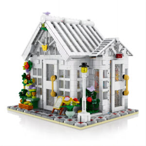 Building Blocks White Flower Shop House Educational Building Bricks Compatible Model