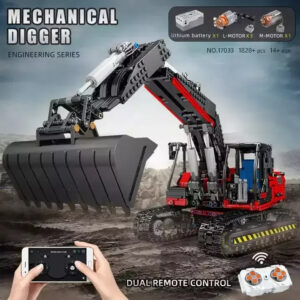 High-Tech Toys Compatible 8043 Motorized Excavator Toys Model Building Blocks Bricks Engineering Toys